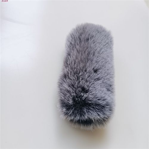 适无线会议麦防风毛毛套演讲台式麦克风降噪毛罩桌面话筒防喷咪罩