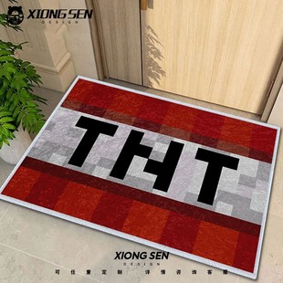 我的世界周边苦力怕剑斧铁镐硅藻泥地垫子浴室玄关入户进门口脚垫