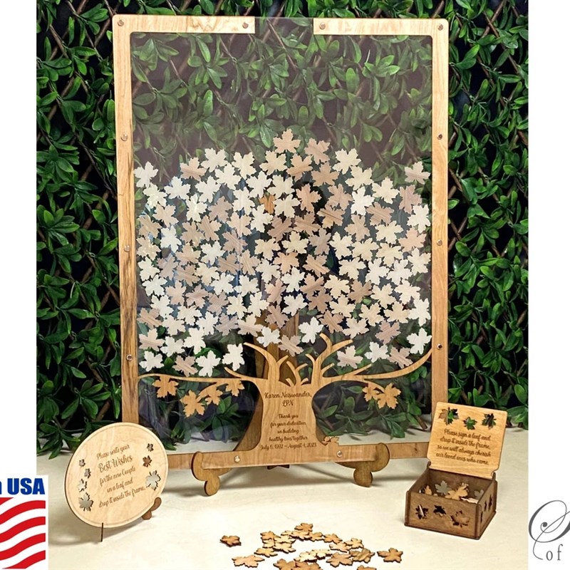 爱情树婚礼结婚庆签名板册签到台本生日相框年会道具毕业留念创意
