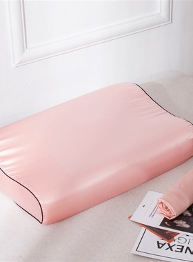 美容真丝泰国乳胶枕枕套60x40cm成人记忆枕头套橡胶枕儿童50x30cm