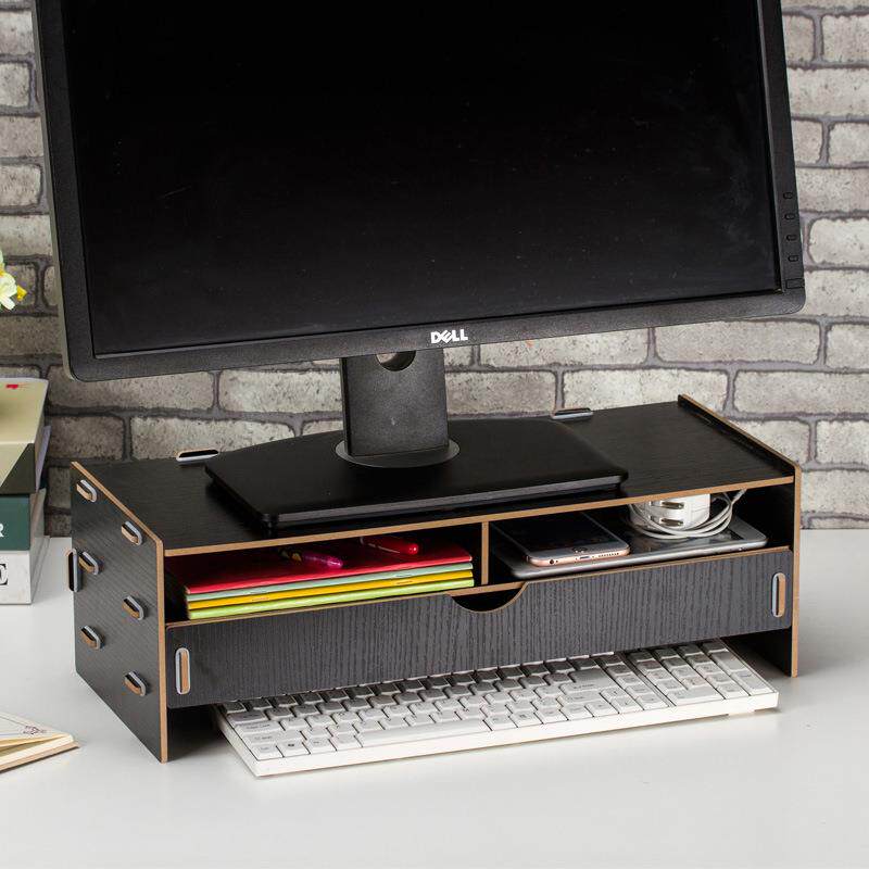 液晶显示器增高架木质键盘架桌面收纳架置物架杂物整理收纳架