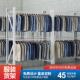 展示架仓库轻型服装 服装 挂衣服货架子家用圆管服装 落地架仓储货架