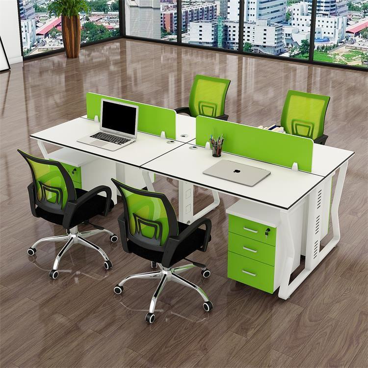 厦门办公家具简约职员办公桌2人4人组合钢架员工卡位屏风工作位