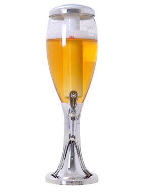 桌面便携式发光酒具商用啤酒塔扎啤桶分酒器精酿啤酒桶网吧啤酒炮