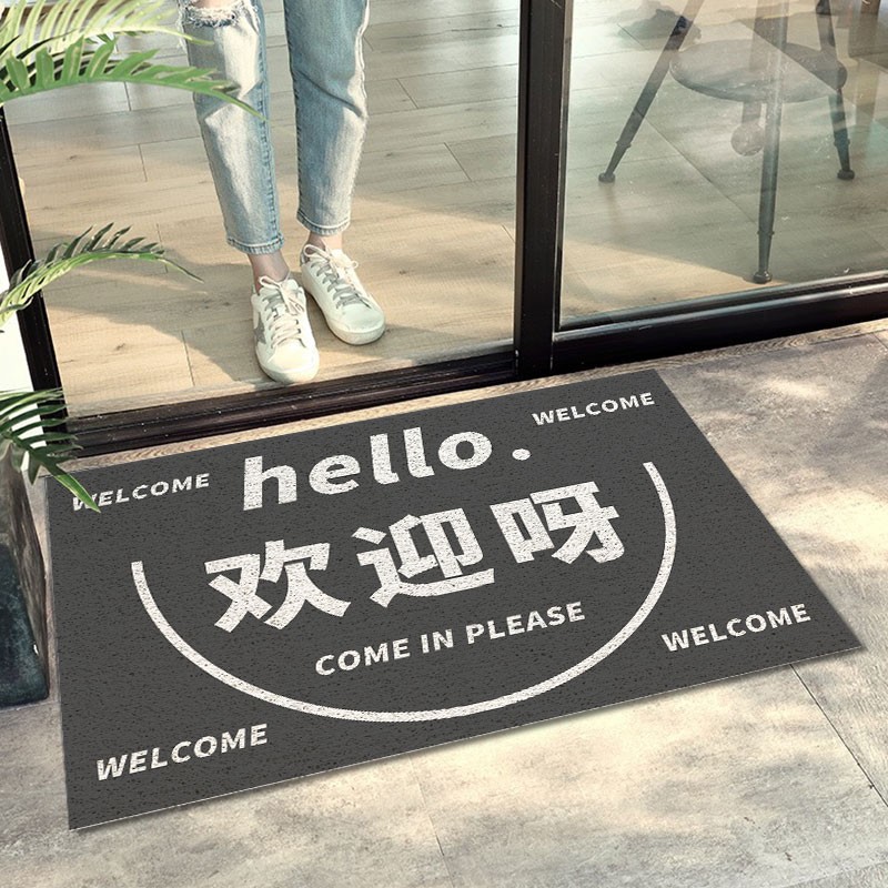 店铺进门丝圈地垫商铺女装服装店入户门垫家用脚垫V丝圈大门口地