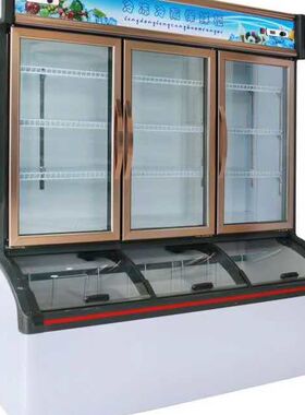 金雪尔便利店三门饮料柜冷藏展y示商E用冰箱超市立式冰柜风冷保鲜