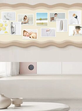照片墙毛毡板墙贴软木板背景墙板白色装饰留言P板挂墙展示板主题