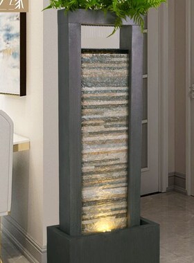 水之缘流水墙装饰室内陶瓷水幕墙办公室客厅玄关景观X落地大型摆