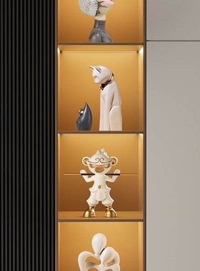 高端大气客厅酒柜摆件创意家居电视柜两侧红酒架餐边柜工艺装饰品