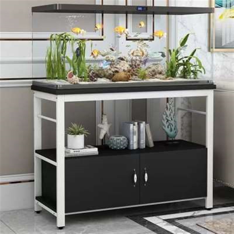 新品家用鱼缸柜鱼缸架金属家用客厅鱼缸底柜水族箱定做小型鱼缸底