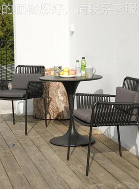 北编休闲餐椅现代园简欧约酒店YJ19-14花藤椅ratt绳anchair藤编单