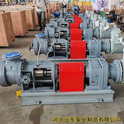 非固L化防水材料输送流量:810/m泵in,压力:0.8Mpa用NYP-30450泵
