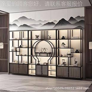 铁艺古架001装饰叶品摆件多宝阁架子茶室博置物架现茶柜代茶展示