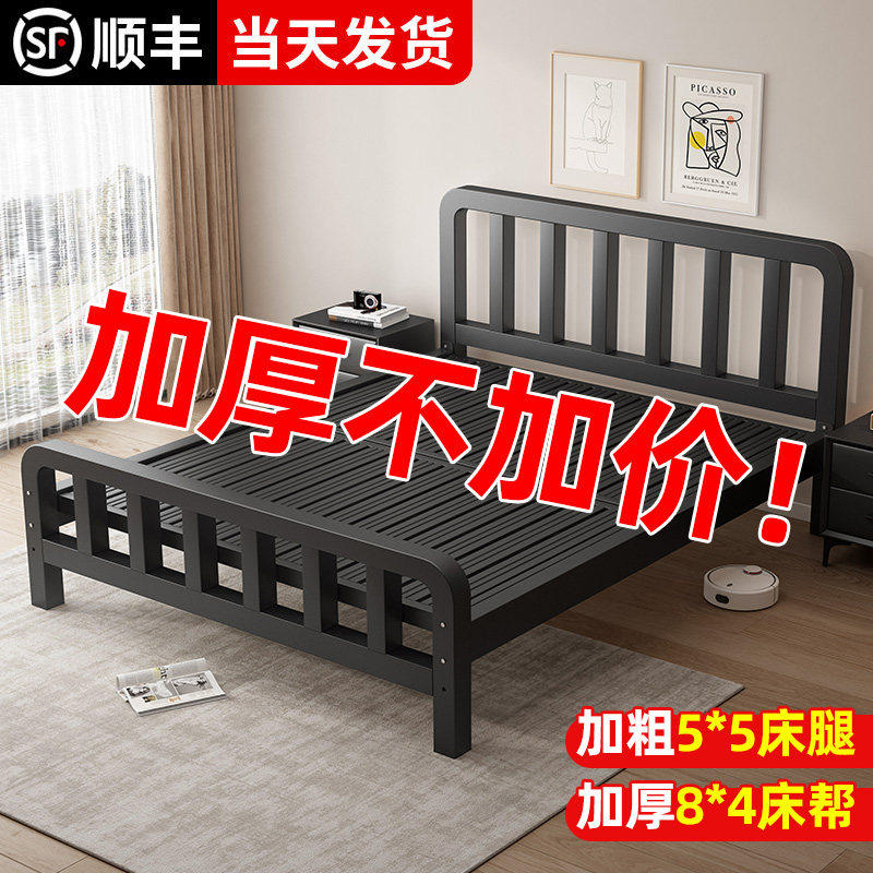 床铁艺床铁架床不锈钢床单人床图片