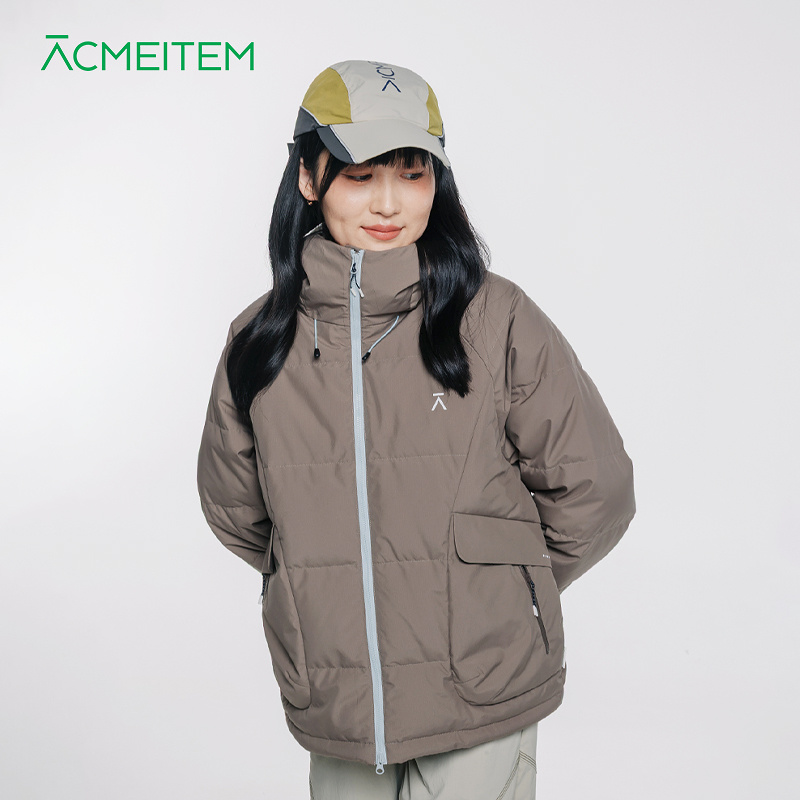 ACMEITEM爱棵米 秋冬户外骑行保暖连帽羽绒服休闲运动羽绒衣男女