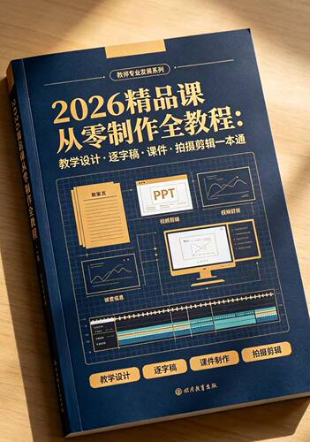 2026精品课从零制作全教程教学设计逐字稿课件拍摄剪辑本通电子版