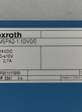 R901010980 VT-MSPA2-1-10/V0/0 # Rexroth//力士乐