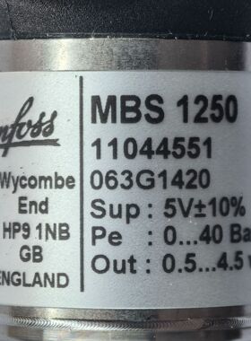 063G1420 MBS1250 # Danfoss//丹佛斯，传感器