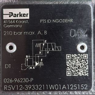 R5V12 3933211W01A12515 Parker 液压阀 026 派克 96230