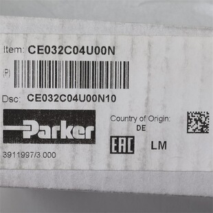 Parker 阀 派克 插装 比例阀 液压阀 CE032C04U00N
