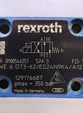 R900546257 4WE6D73-62/EG24N9K4/A12 # Rexroth//力士乐
