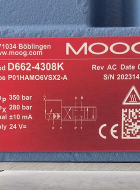 D662-4308K P01HAMO6VSX2-A # MOOG//穆格，比例伺服阀