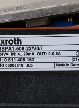 0811405162 VT-SSPA1-508-22/V0/I # Rexroth//力士乐