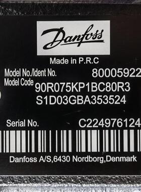 90R075KP1BC80R3S1D03GBA353524 # Danfoss//丹佛斯，液压泵