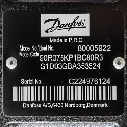 90R075KP1BC80R3S1D03GBA353524 # Danfoss//丹佛斯，液压泵