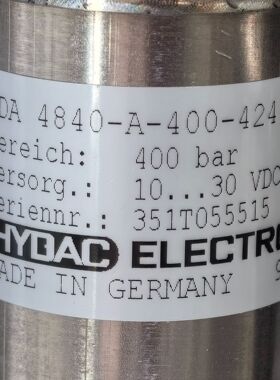 925597 HDA4840-A-400-424（10m） # HYDAC 一 传感器，滤芯