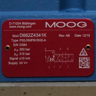 D662Z4341K P02JXMF6VSX2-A # MOOG//穆格，比例伺服阀