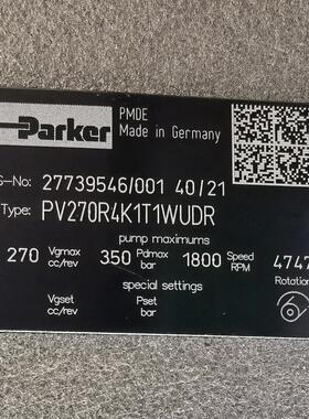 PV270R4K1T1WUDR # Parker//派克，液压泵，齿轮泵，叶片泵