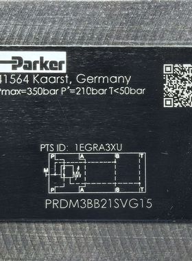 PRDM3BB21SVG15 # Parker//派克，液压阀，比例阀，传感器