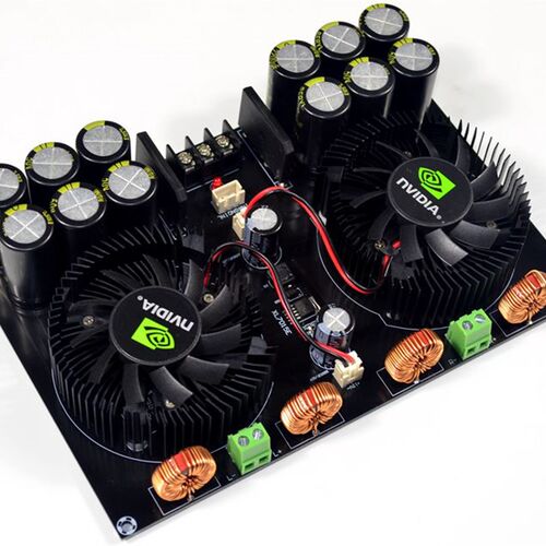 TDA8954 h420W + 420W 2.0 D类大功率功放板(风扇散热款)