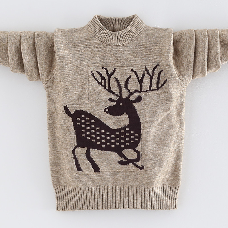 2-8岁7男童毛衣6洋气5薄款套头秋冬装儿童中小童打底衫宝宝针织衫