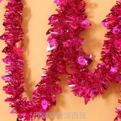 新结婚波浪七夕店面装饰品布置店铺开业拉花庆典房间室内彩条彩带