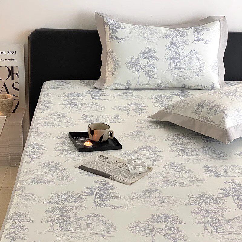 高端冰丝凉席夏天2024新款可机洗a类母婴级空调席子床笠款冰丝席