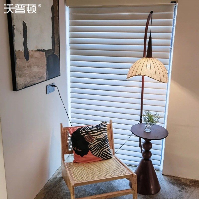 中古风落地灯卧室床头灯客厅沙发边柜摆件立式一体置物架茶几台灯,家装灯饰光源,置物功能落地灯,淘宝优惠券,粉丝福利购,淘宝优惠卷