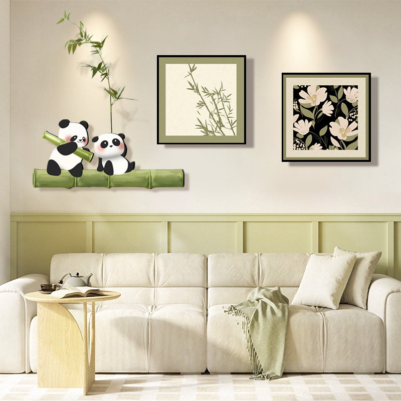 2026新款石来运转中古风客厅装饰画电视沙发背景墙挂画餐厅墙壁画