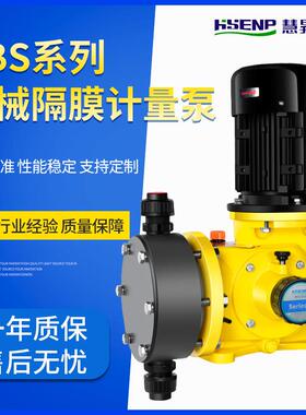 机械隔膜GBS系列计量泵2000L/h流量DN15-40口径PVDF泵头