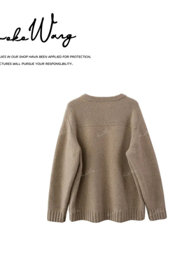 KOKO WANG秋冬15.8微米540克重A规100山羊绒针织衫N7805K25Z42