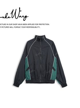 KOKO WANG春夏慵懒风潮流立领撞色拼接时尚休闲外套 N2446C06W50