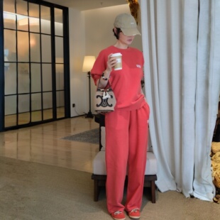 N5576C05T01 套装 WANG春夏慵懒风圆领套头宽松简约卫衣时尚 KOKO