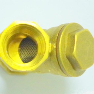 内4分Y型黄铜h过滤阀门铜过滤器DN15过滤水杂质颗粒水泵过滤阀网