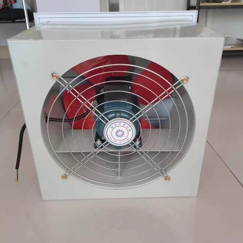 形壁式轴流机XBD364Z带防爆玻璃钢方方形风排风机百叶防虫网DFBZ