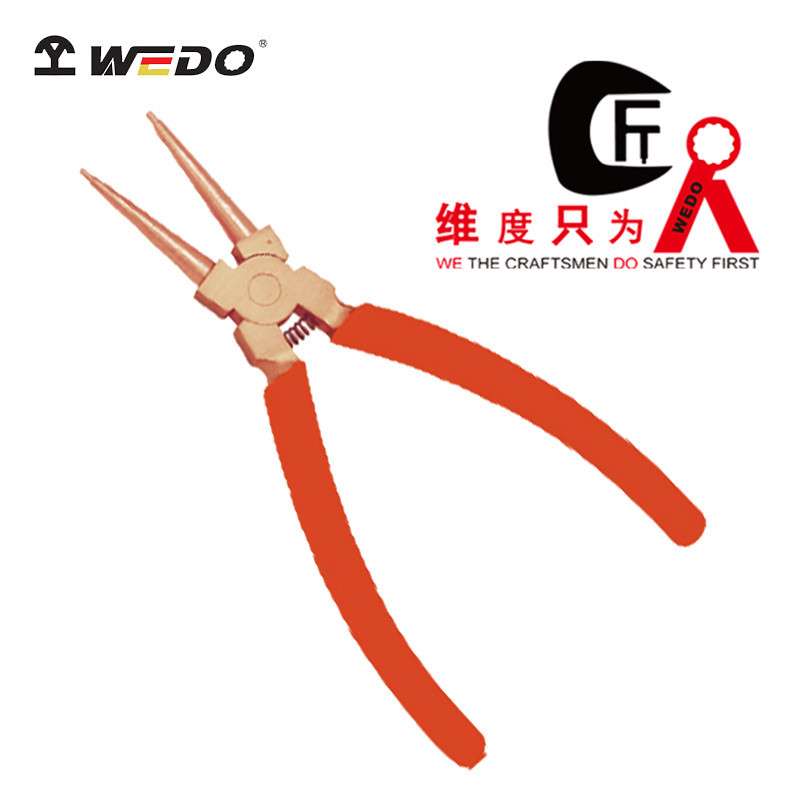 WEDO 维度 BE256防爆内挡圈钳 铍青铜无火花工具8“-10”（）