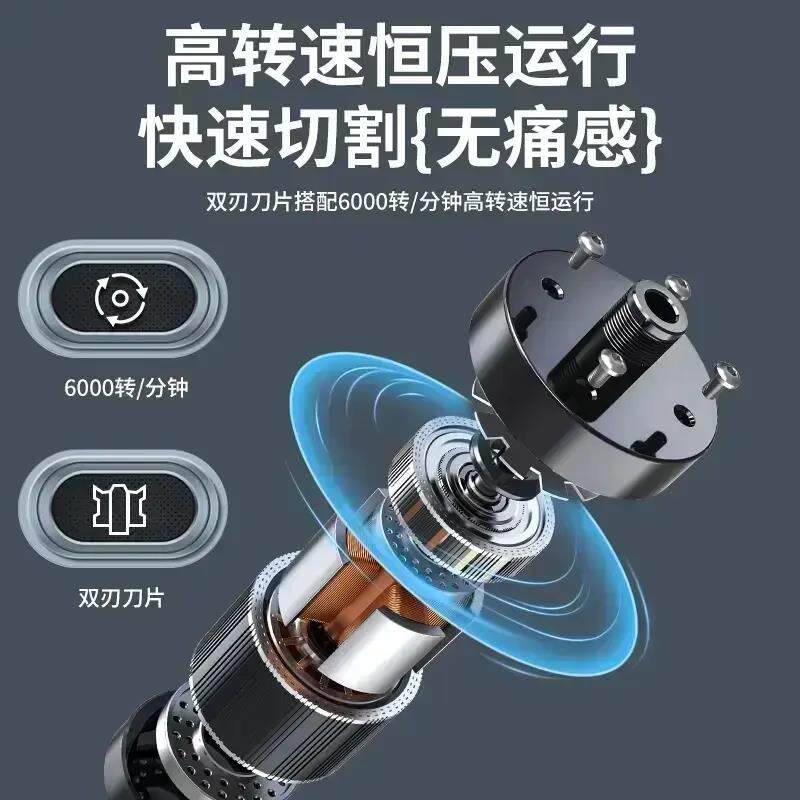 【WANJIA】鼻毛修剪器电动剃鼻毛器便携式刮鼻子毛神器双刃刀头-M