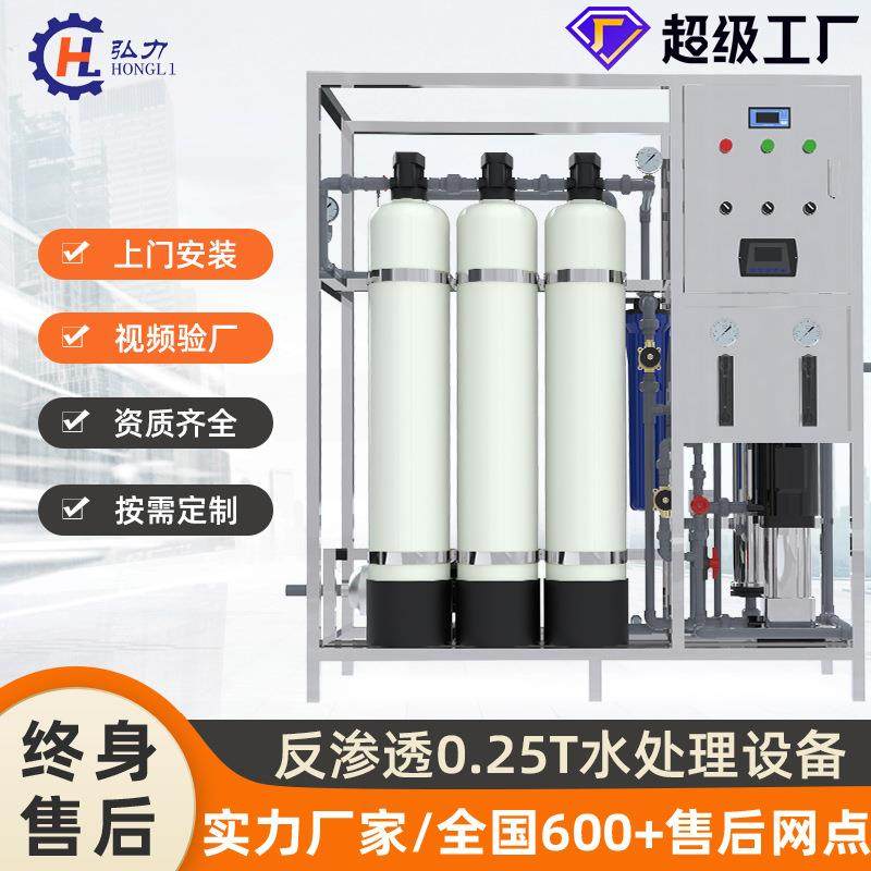 小型250KG工业反渗透水处理设备商用工业处理废水净水器