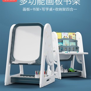 婴幼儿.双面写字板 儿童画画板宝宝画板磁性小黑板家用无尘支架式