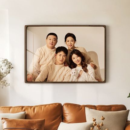 全家福实c木高级感相框挂墙摆台洗婚纱照片定制diy画空框打印装裱